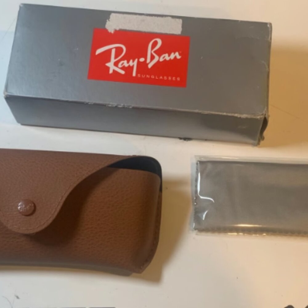 Rayban Sunglasses Leather Case Only Brown